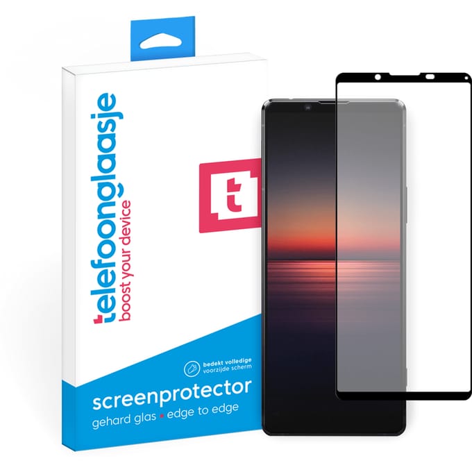 Sony Xperia 1 II screenprotector gehard glas Edge to Edge