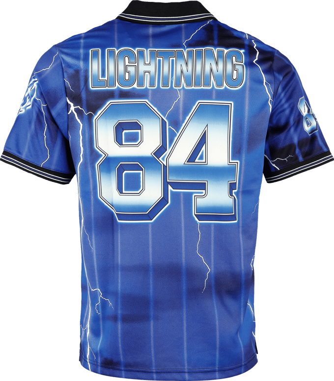 Metallica Jersey - Lightning Rock FC - M - voor Mannen - blauw