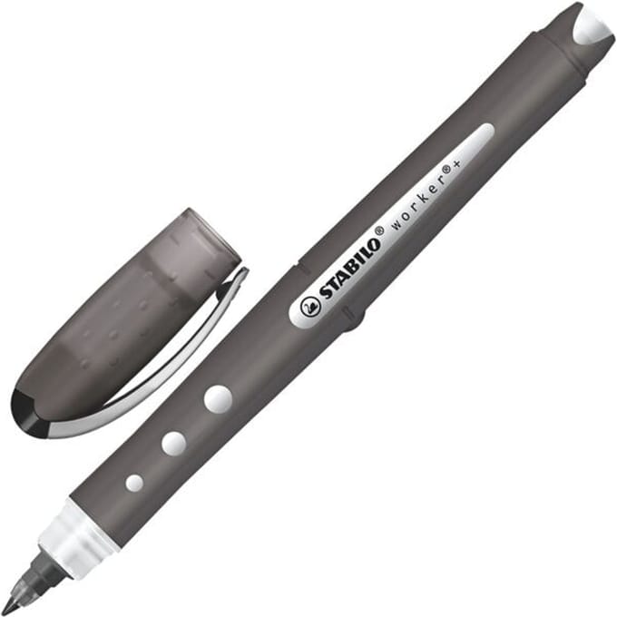 STABILO Worker Colorful - Rollerball 0,5 mm - Zwart - per stuk