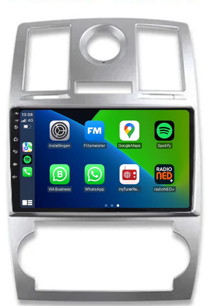 CarPlay autoradio geschikt voor Chrysler 300C | 2005 t/m 2007 | Android 13 | Draadloos Apple CarPlay & Android Auto | 2GB + 32GB | 8-Core | Davilon | 2025 model | 2005 2006 2007 | Bluetooth & Wifi