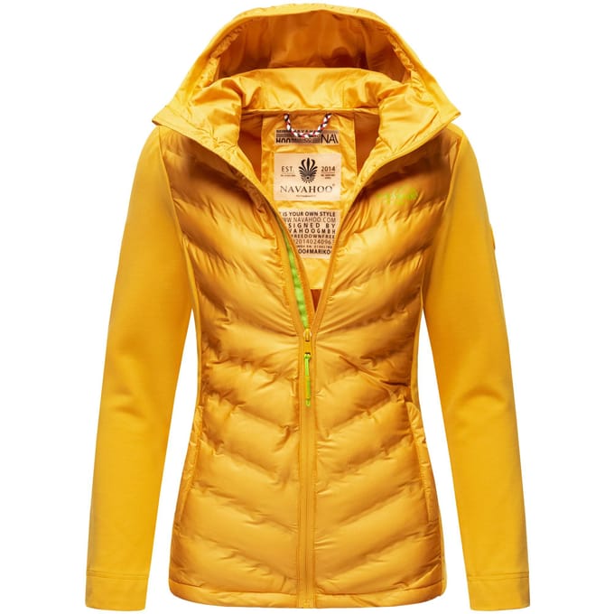 Navahoo Dames Gewatteerde Jas Nimm mich mit – Getailleerd, Stijlvol & Comfortabel met Capuchon
