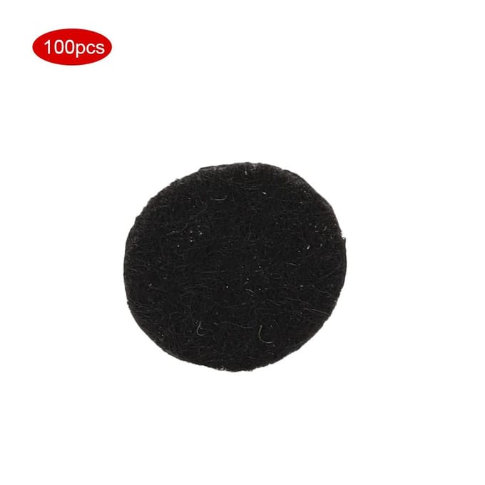 100 pièces Tampons Filtres Ronds Noirs Accessoire pour Machine de Beauté d'Extraction de Points Noirs (10mm) black
