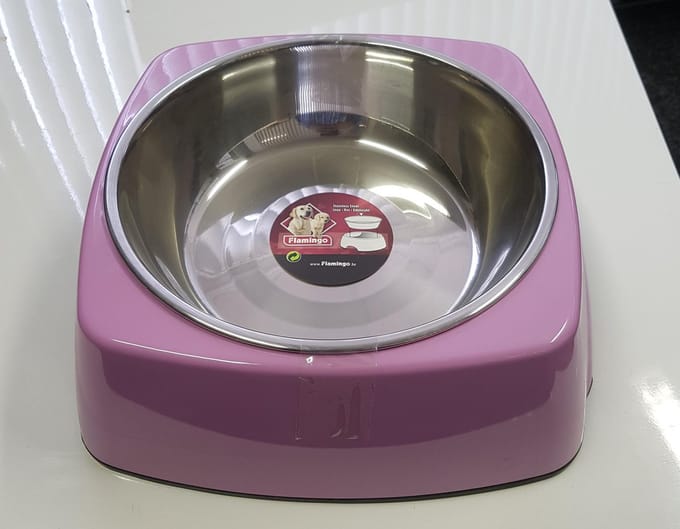 Voerbak Royal Vierkant Roze 14 cm