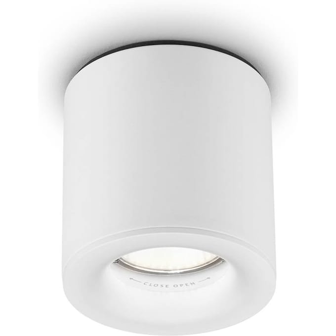 Helestra Lot buiten plafondlamp, IP65, wit