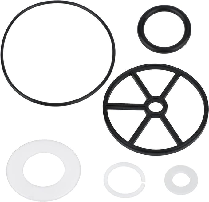 6 Stuks Zwembad Filter Spinpakking Set, Rubber O-Ring voor Vari-Flo Ventielen en Accessoires