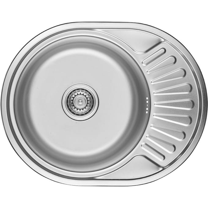 Évier Monobloc Métallique Rond Normal