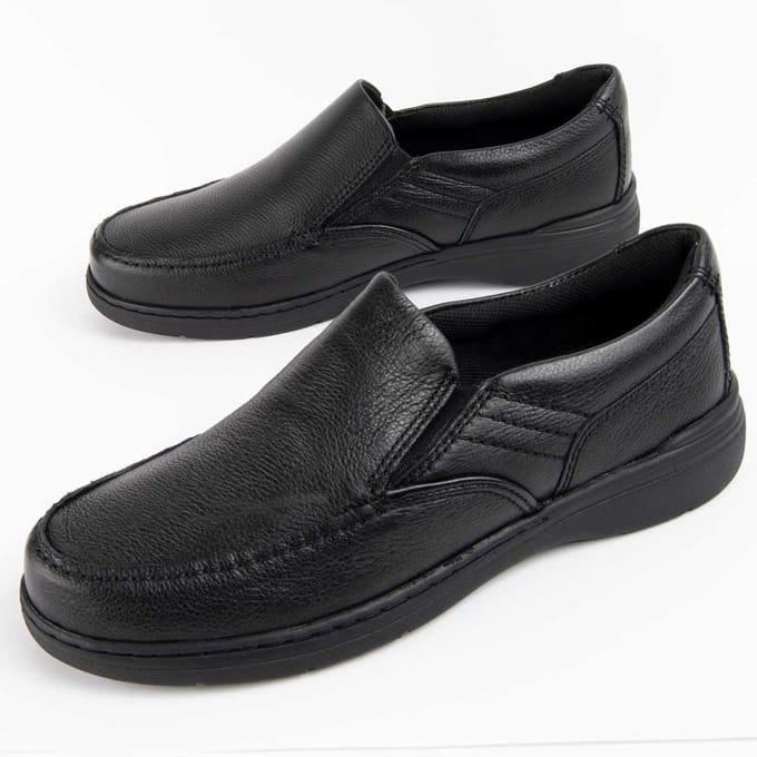 Purapiel Mocassin Confore12 Zwart