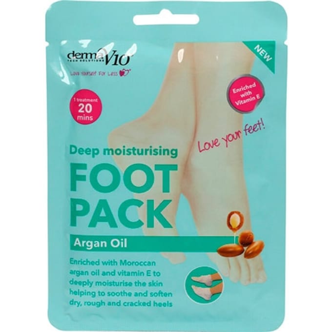 DermaV10 Deep Moisturising Foot Pack Argan Oil 1 Paar