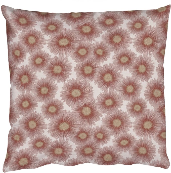 Sierkussens - Kussentjes Woonkamer - 60x60 cm - Gerbera - Bloemen - Roze