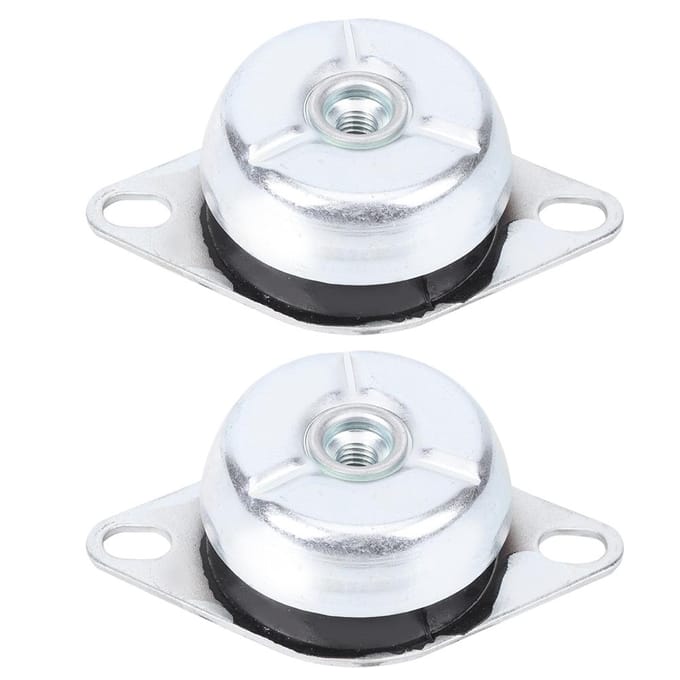 2 stuks Schokdemper Klokvormig FRH voor Auto Diesel Generator M10 Draad Rubber Buffer white