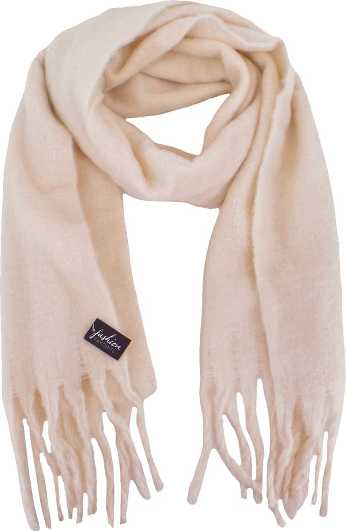 Winter Sjaal - Beige | Polyester | 190 x 45 cm | Fashion Favorite