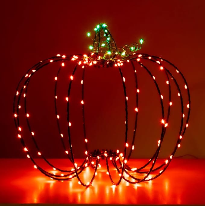 Totally Halloween | Pompoen 3D | Verlichte Decoratie | Halloween verlichting