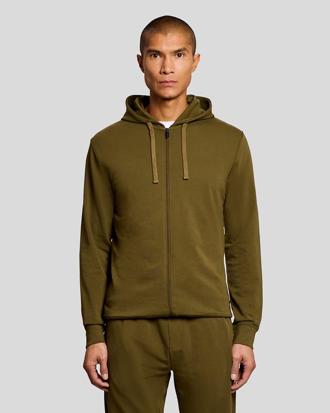 Hooded sweatshirt met rits Lyle & Scott Lightweight