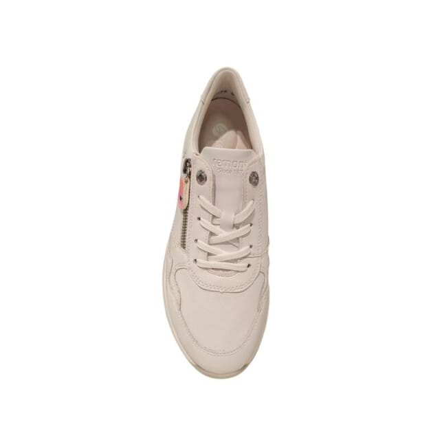 Remonte Lage Leren Dames Sneakers - Wit - 36