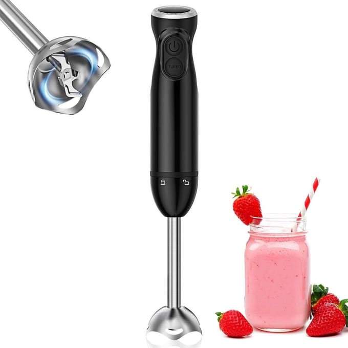 SNJY® Staafmixer - Handmixer - Mixer - 1000 W - Zwart