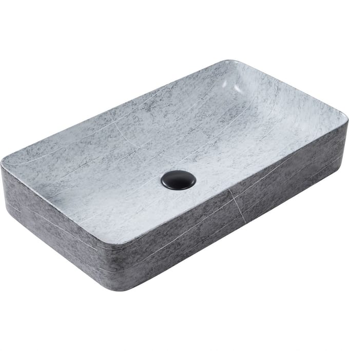 ARTAJ - Wastafel - Grijs - 61 x 35 - Keramiek