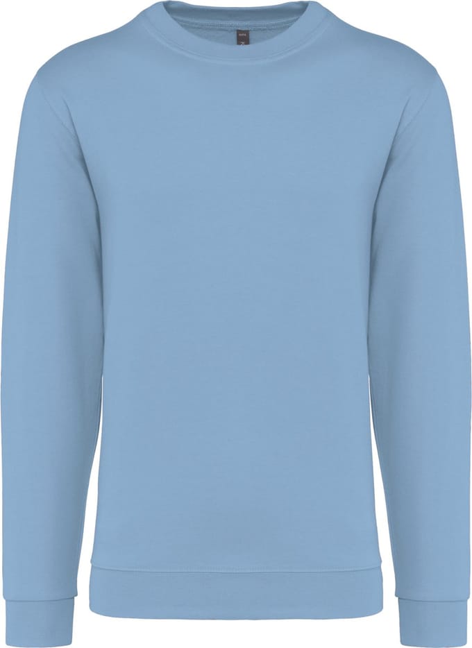 Sweater 'Crew Neck Sweatshirt' Kariban Collectie Basic+ maat M Sky Blue