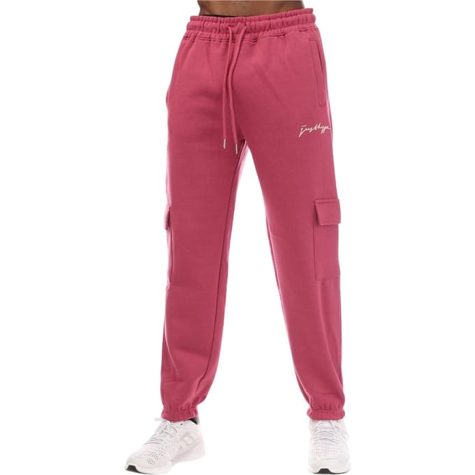 Hype Heren Solid Cargo Joggingbroek (Roze)