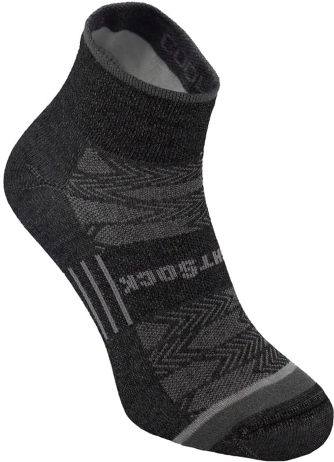 Wrightsock Coolmesh Quarter - Zwart/Grijs - 41-45