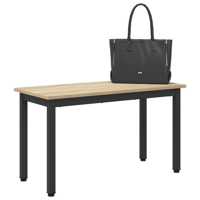 vidaXL - Bank - Sonoma - Eiken - 80 - x - 35 - x - 45 - cm - Bewerkt - hout