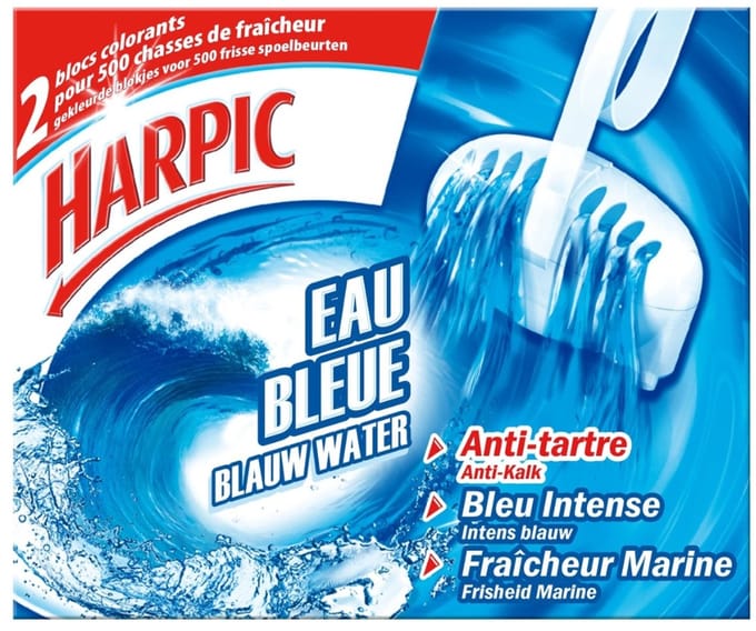 Harpic reiniger WC 'Fresh Block Blauw water'