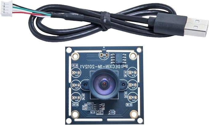 USB Camera Module - Webcam Accessoire - Video Opname - OV9732 Sensor - 3.8x3.8x1.6cm - Zwart