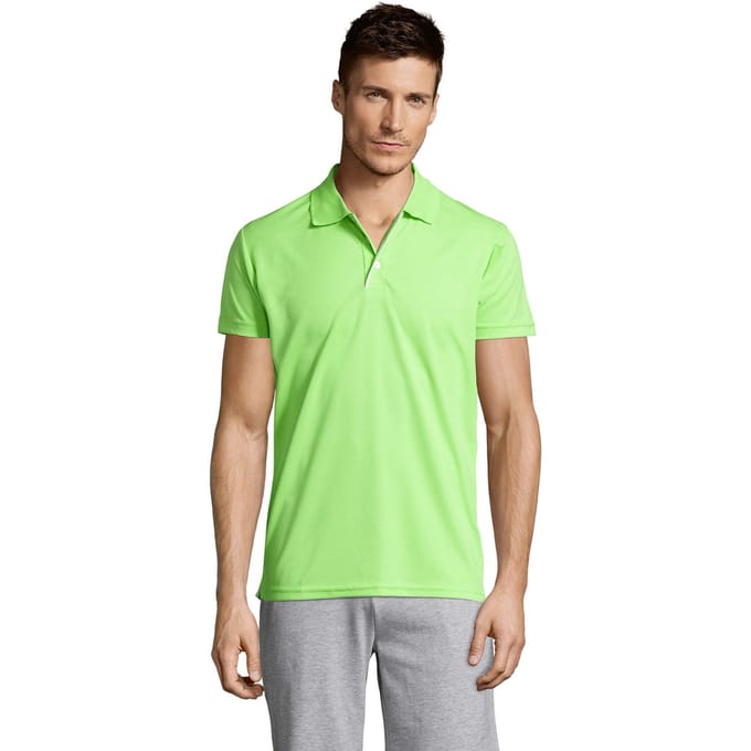 SOLS Heren Performer Sport Poloshirt (Appelgroen)