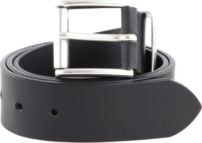 MUSTANG Leren Riem Leather Belt 40mm W105 Black Zwart