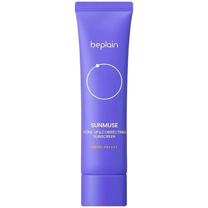 [beplain] Sunmuse Toon-up & Corrigerende Zonnecrème Dubbelpak (50ml x 2EA) - Paarse Basis blue