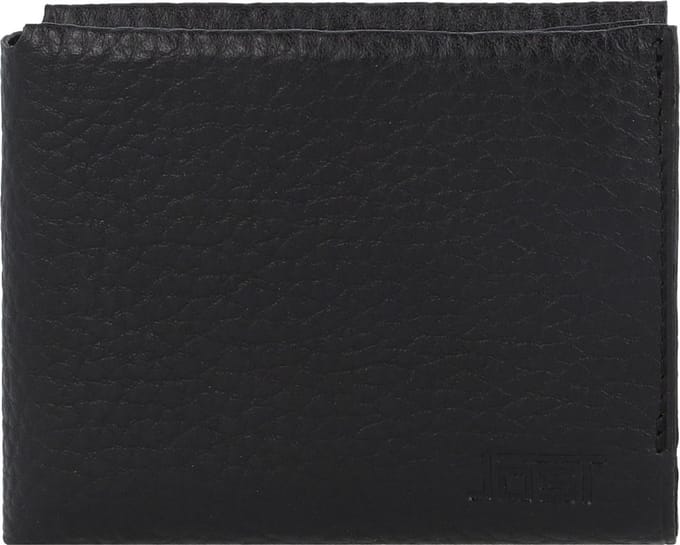 Jost Stockholm Portemonnee Leer 10 cm - Jongens - Horizontaal - schwarz