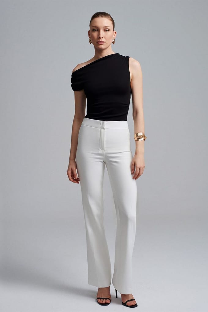 Hoge Taille Flared Broek