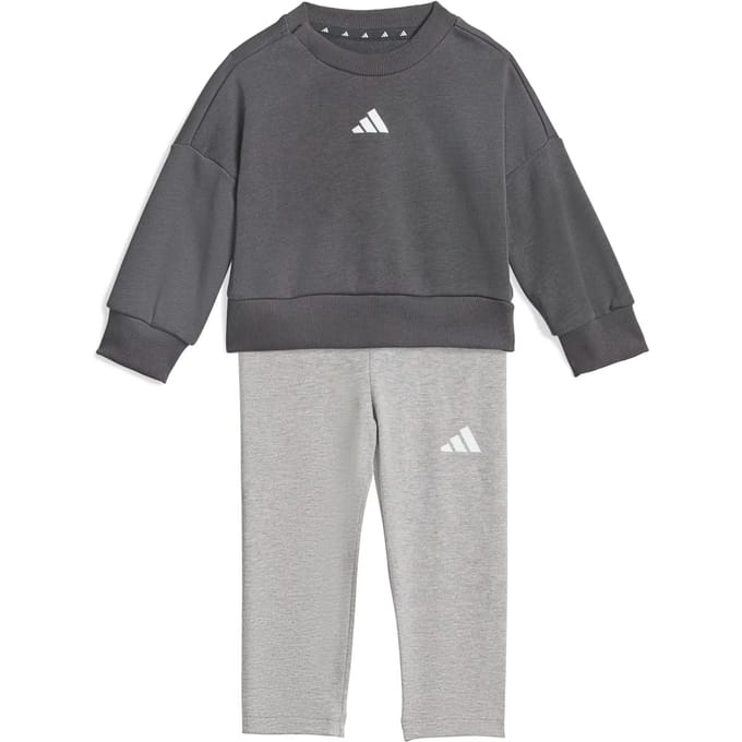 Adidas Seasonals Sweat Set Grijs 3-6 Months Kinderen