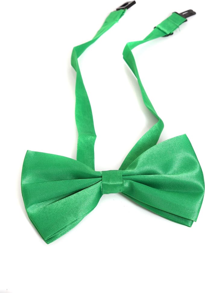 Momol - Vlinderstrik groen - satijn