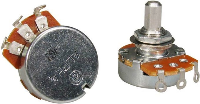 Alpha ALP250-A35 250K Audio Potentiometer voor Gitaren