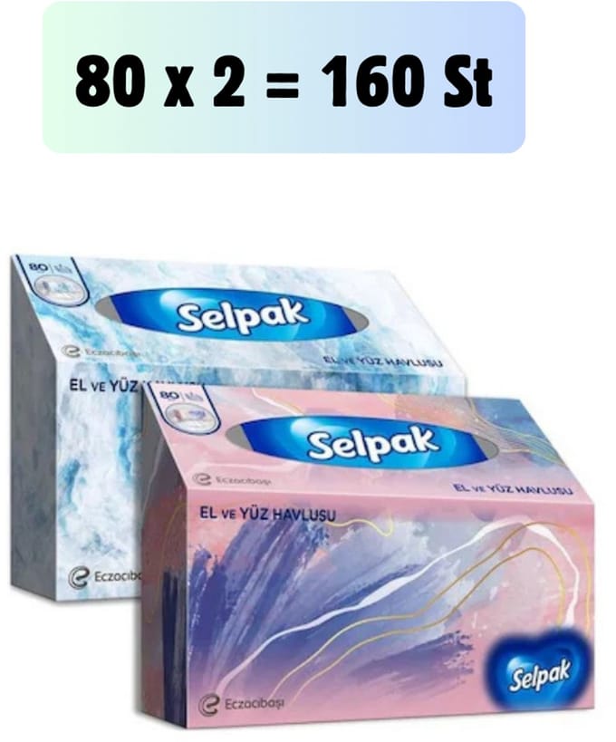Selpak Dispenser Gezicht-handdoek 80 vellen x 2st
