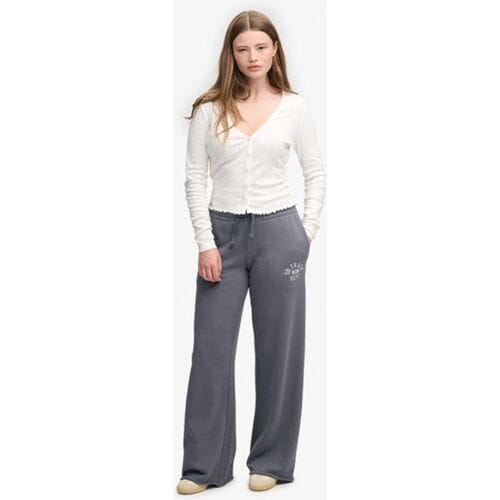 Superdry Athletic Essentials Rechte Joggingbroek Dark Grey Grootte: 34