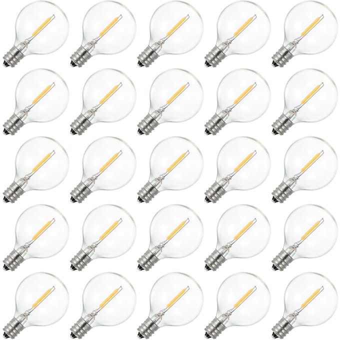 Tomshine A C230V Globe LED's G40-lamp 25 stuks E12-voetfitting IP44 waterbestendigheid Warm warme witte kleur