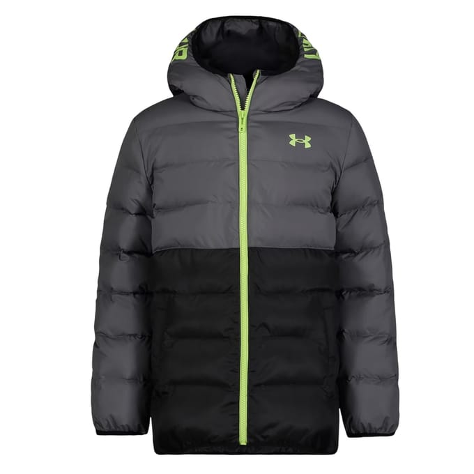 Under Armour Kinderen Pronto Polyester Puffer Jas (Zwart/Kasteelroest)