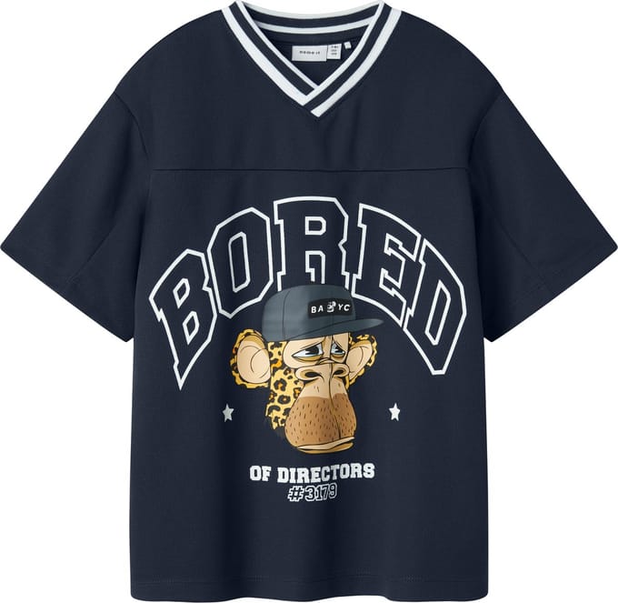 NAME IT - NKMFRODY BOD NREG SS POLY TOP SKY - Jongens - T-shirts