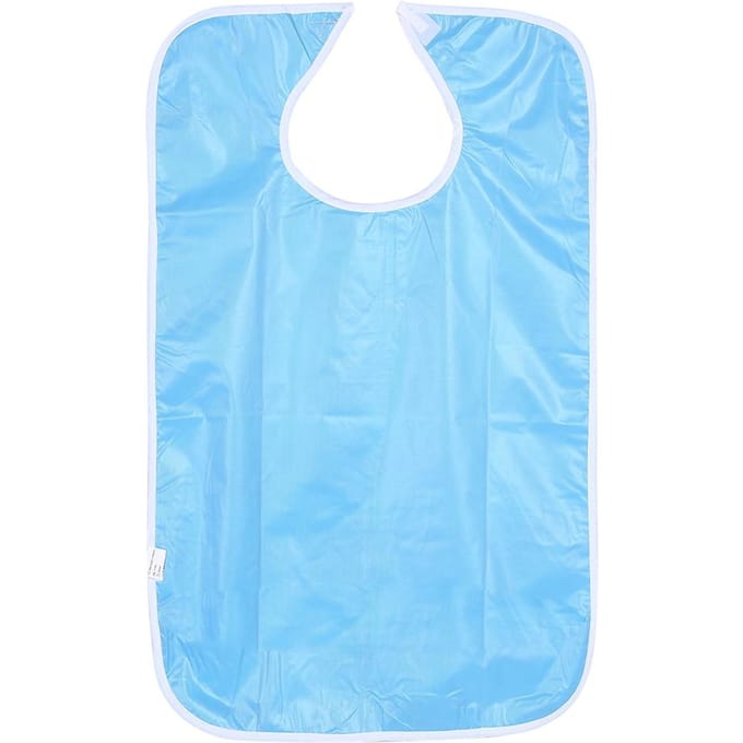 Bavoir Adulte Imperméable pour Repas Double Épaisseur Protecteur de Vêtements pour Repas pour Personnes Âgées Kaki kaki