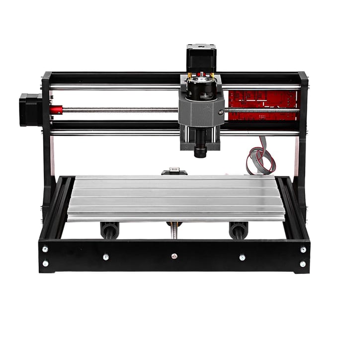 Version améliorée CNC 30*18 PRO GRBL contrôle bricolage Mini Machine CNC 3 axes Pcb fraiseuse bois without laser gray