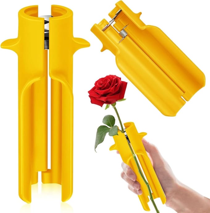 Stripper Tool Bloem Cleaner Doorn Remover Blad Stripper Geel - Voor Bloemstukken en Professioneel Gebruik