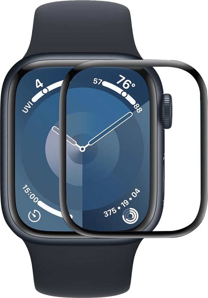 By Qubix - Soft PC Screen protector 46mm - Full Cover - Geschikt voor Apple watch 46mm