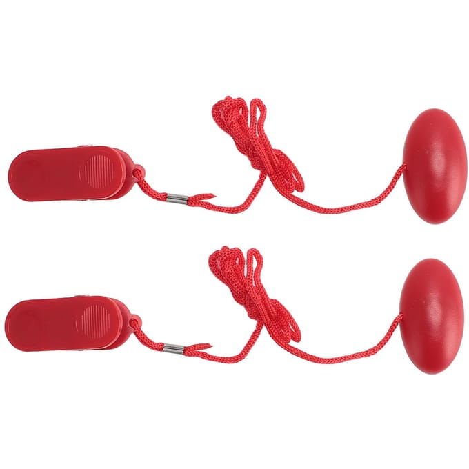 Interrupteur de sécurité universel pour tapis de course Arrêt d'urgence Magnétique pour machine de course 2 pièces red