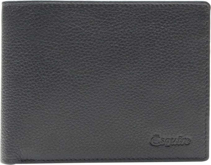 Esquire Leren Portemonnee Primavera Men Wallet Black Zwart