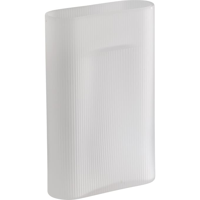 Muuto Glazen vaas - white frosted - H 35 cm