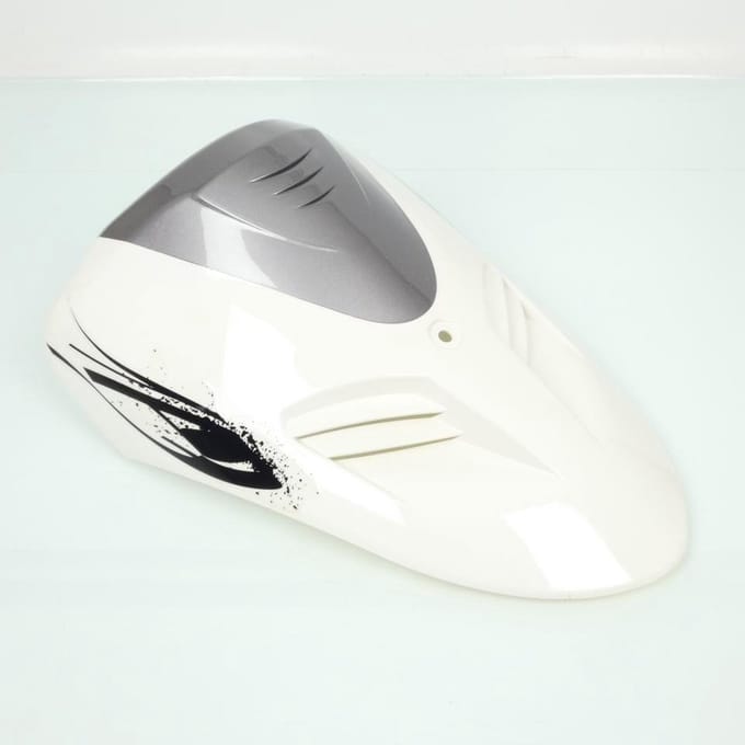 Voorbeenschild origineel voor scooter Yiying 50 YY50QT wit / grijs Nieuw