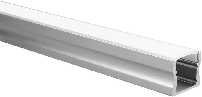 LED strip profiel Potenza aluminium hoog 1m incl. melkwitte afdekkap