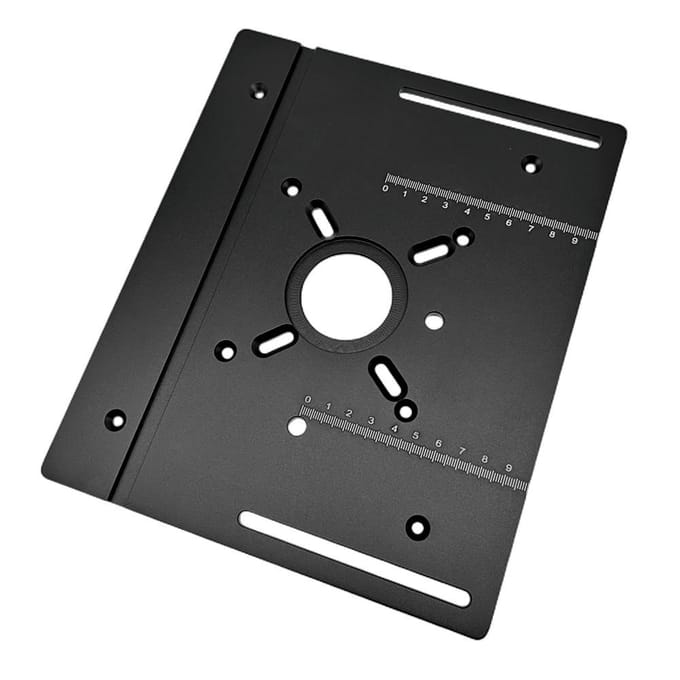 Set van 3 freestafelinzetplaten aluminiumlegering houtfrees flipboard-trimmachine Flip-Board Only