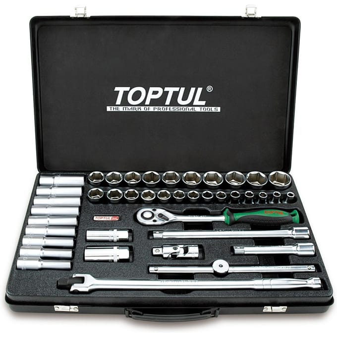 Dopsleutelset TOPTUL 1/2 41 stuks